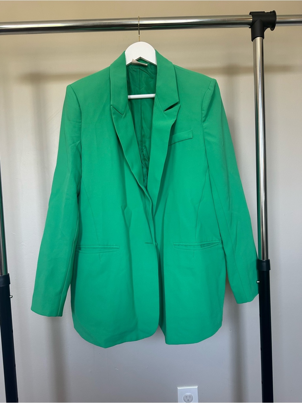 Showpo Michelle Button Up Blazer in Green